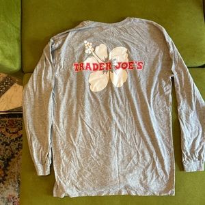 Gray Trader Joe’s long sleeve T-shirt